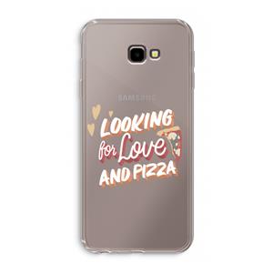 CaseCompany Pizza is the answer: Samsung Galaxy J4 Plus Transparant Hoesje