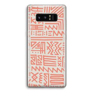 CaseCompany Marrakech Pink: Samsung Galaxy Note 8 Transparant Hoesje