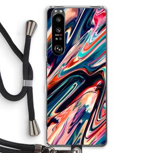 CaseCompany Quantum Being: Sony Xperia 1 III Transparant Hoesje met koord