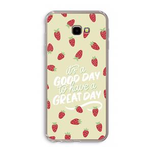 CaseCompany Don't forget to have a great day: Samsung Galaxy J4 Plus Transparant Hoesje