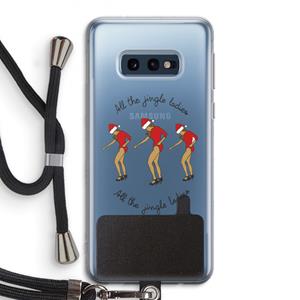 CaseCompany Jingle Ladies: Samsung Galaxy S10e Transparant Hoesje met koord