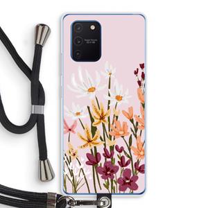 CaseCompany Painted wildflowers: Samsung Galaxy Note 10 Lite Transparant Hoesje met koord