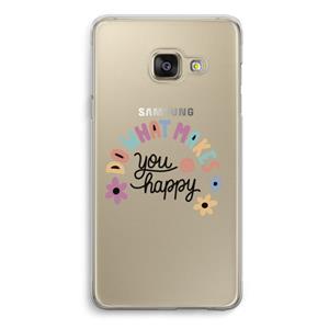 CaseCompany Happy days: Samsung A3 (2017) Transparant Hoesje