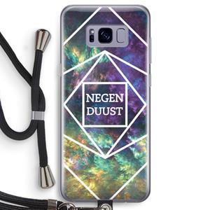 CaseCompany Negenduust ruimte: Samsung Galaxy S8 Transparant Hoesje met koord