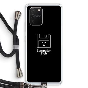 CaseCompany Hello: Samsung Galaxy S10 Lite Transparant Hoesje met koord