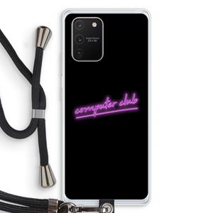 CaseCompany Vice Black: Samsung Galaxy S10 Lite Transparant Hoesje met koord