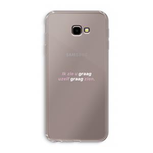 CaseCompany uzelf graag zien: Samsung Galaxy J4 Plus Transparant Hoesje