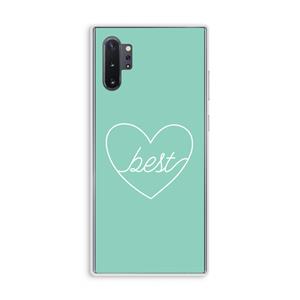 CaseCompany Best heart pastel: Samsung Galaxy Note 10 Plus Transparant Hoesje