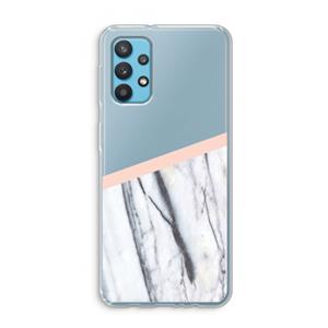 CaseCompany A touch of peach: Samsung Galaxy A32 4G Transparant Hoesje