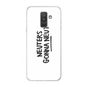 CaseCompany Neuters: Samsung Galaxy A6 Plus (2018) Transparant Hoesje