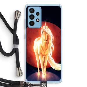 CaseCompany Last Unicorn: Samsung Galaxy A52 Transparant Hoesje met koord