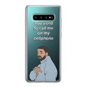CaseCompany Hotline bling: Samsung Galaxy S10 Plus Transparant Hoesje