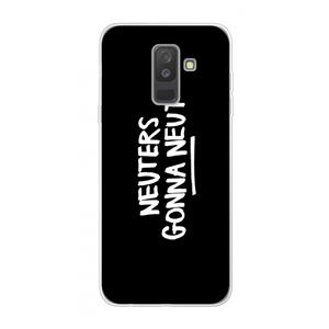 CaseCompany Neuters (zwart): Samsung Galaxy A6 Plus (2018) Transparant Hoesje