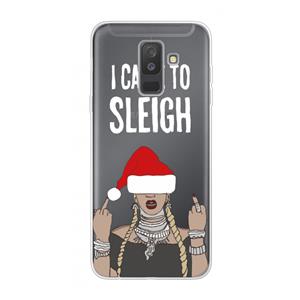 CaseCompany Came To Sleigh: Samsung Galaxy A6 Plus (2018) Transparant Hoesje