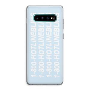 CaseCompany Hotline bling blue: Samsung Galaxy S10 Plus Transparant Hoesje