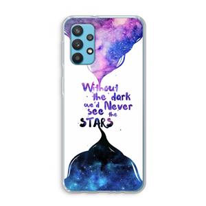 CaseCompany Stars quote: Samsung Galaxy A32 4G Transparant Hoesje