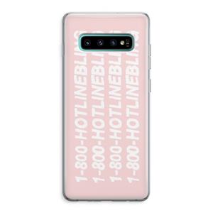 CaseCompany Hotline bling pink: Samsung Galaxy S10 Plus Transparant Hoesje