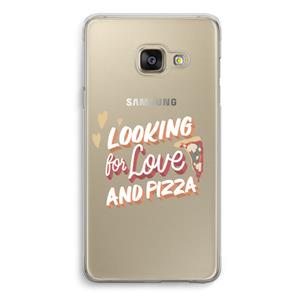 CaseCompany Pizza is the answer: Samsung A3 (2017) Transparant Hoesje