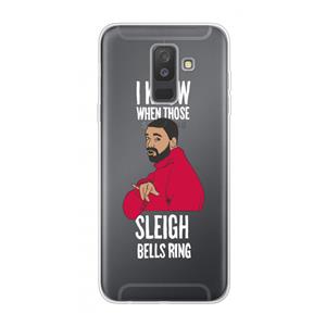CaseCompany Sleigh Bells Ring: Samsung Galaxy A6 Plus (2018) Transparant Hoesje