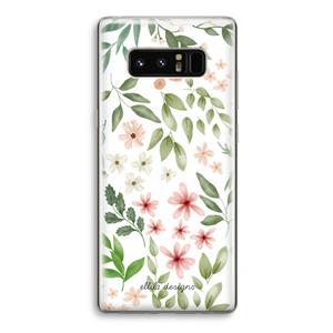 CaseCompany Botanical sweet flower heaven: Samsung Galaxy Note 8 Transparant Hoesje