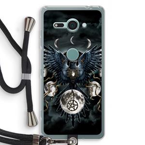 CaseCompany Sinister Wings: Sony Xperia XZ2 Compact Transparant Hoesje met koord