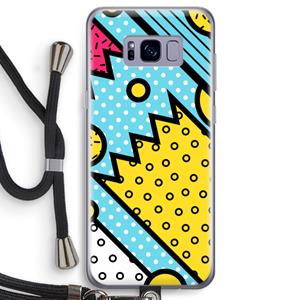 CaseCompany Pop Art #1: Samsung Galaxy S8 Transparant Hoesje met koord