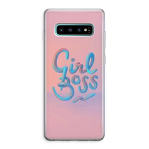 CaseCompany Girl boss: Samsung Galaxy S10 Plus Transparant Hoesje