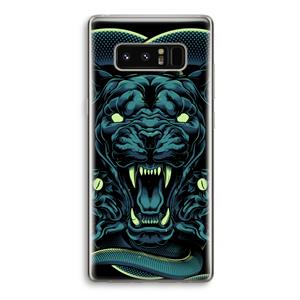 CaseCompany Cougar and Vipers: Samsung Galaxy Note 8 Transparant Hoesje