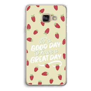 CaseCompany Don't forget to have a great day: Samsung A3 (2017) Transparant Hoesje