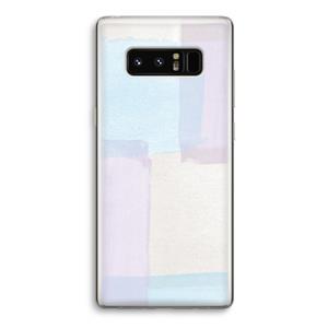 CaseCompany Square pastel: Samsung Galaxy Note 8 Transparant Hoesje
