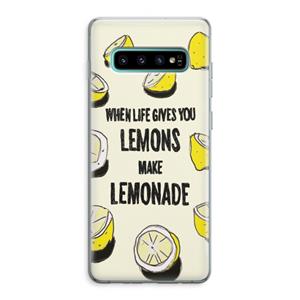 CaseCompany Lemonade: Samsung Galaxy S10 Plus Transparant Hoesje