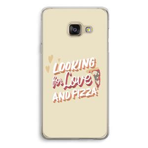 CaseCompany Pizza is the answer: Samsung A3 (2017) Transparant Hoesje