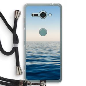CaseCompany Water horizon: Sony Xperia XZ2 Compact Transparant Hoesje met koord