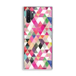 CaseCompany Gekleurde driehoekjes: Samsung Galaxy Note 10 Plus Transparant Hoesje