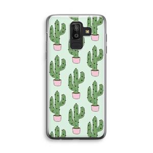 CaseCompany Cactus Lover: Samsung Galaxy J8 (2018) Transparant Hoesje
