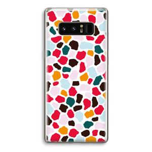 CaseCompany Colored Giraffe: Samsung Galaxy Note 8 Transparant Hoesje