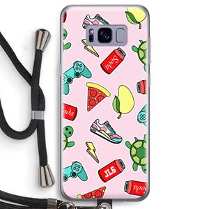 CaseCompany Things Jamie Loves: Samsung Galaxy S8 Transparant Hoesje met koord