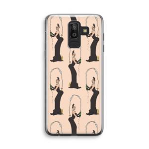 CaseCompany Pop Some Kim: Samsung Galaxy J8 (2018) Transparant Hoesje