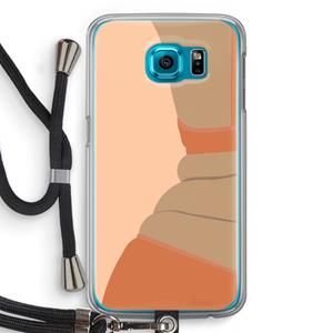 CaseCompany Bikini: Samsung Galaxy S6 Transparant Hoesje met koord