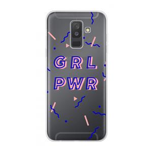 CaseCompany GRL PWR: Samsung Galaxy A6 Plus (2018) Transparant Hoesje