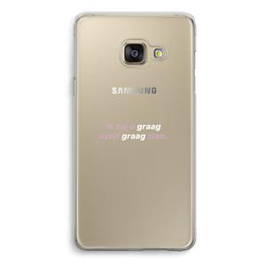 CaseCompany uzelf graag zien: Samsung A3 (2017) Transparant Hoesje