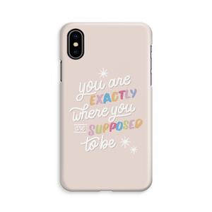 CaseCompany Right Place: iPhone Xs Volledig Geprint Hoesje