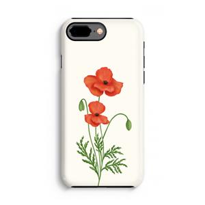 CaseCompany Red poppy: iPhone 7 Plus Tough Case