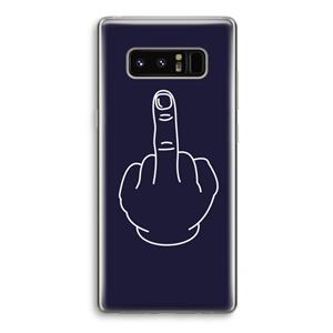 CaseCompany F**k U: Samsung Galaxy Note 8 Transparant Hoesje