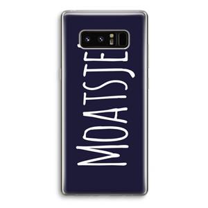 CaseCompany Moatsje!: Samsung Galaxy Note 8 Transparant Hoesje
