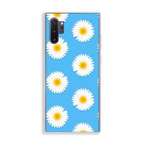 CaseCompany Margrietjes: Samsung Galaxy Note 10 Plus Transparant Hoesje