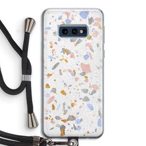 CaseCompany Terrazzo N°8: Samsung Galaxy S10e Transparant Hoesje met koord