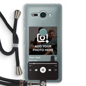 CaseCompany Music Player: Sony Xperia XZ2 Compact Transparant Hoesje met koord