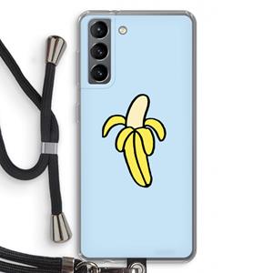 CaseCompany Banana: Samsung Galaxy S21 Transparant Hoesje met koord
