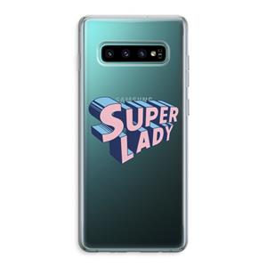 CaseCompany Superlady: Samsung Galaxy S10 Plus Transparant Hoesje